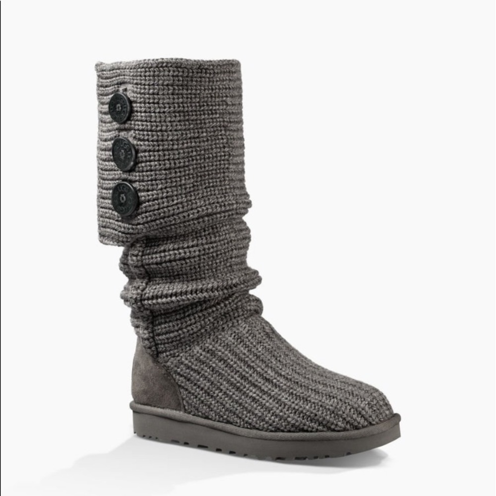 Grey Crochet Uggs